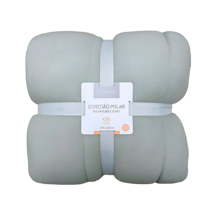Edredão Polar Liso Verde-Kasa-Home Story
