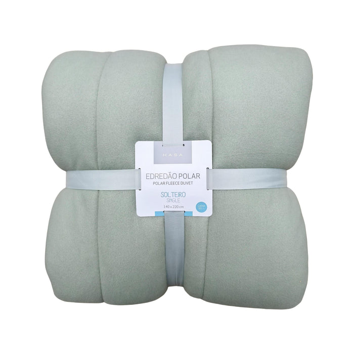 Edredão Polar Liso Verde-Kasa-Home Story