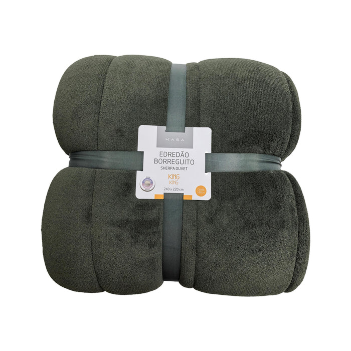 Edredão Coral Borreguito Verde-Kasa-Home Story