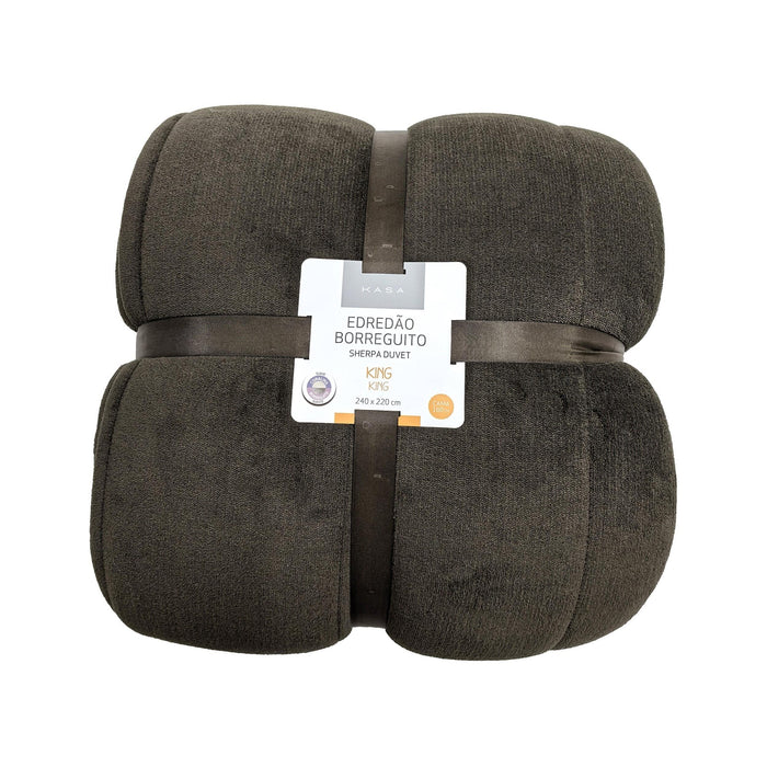 Edredão Coral Borreguito Castanho-Kasa-Home Story