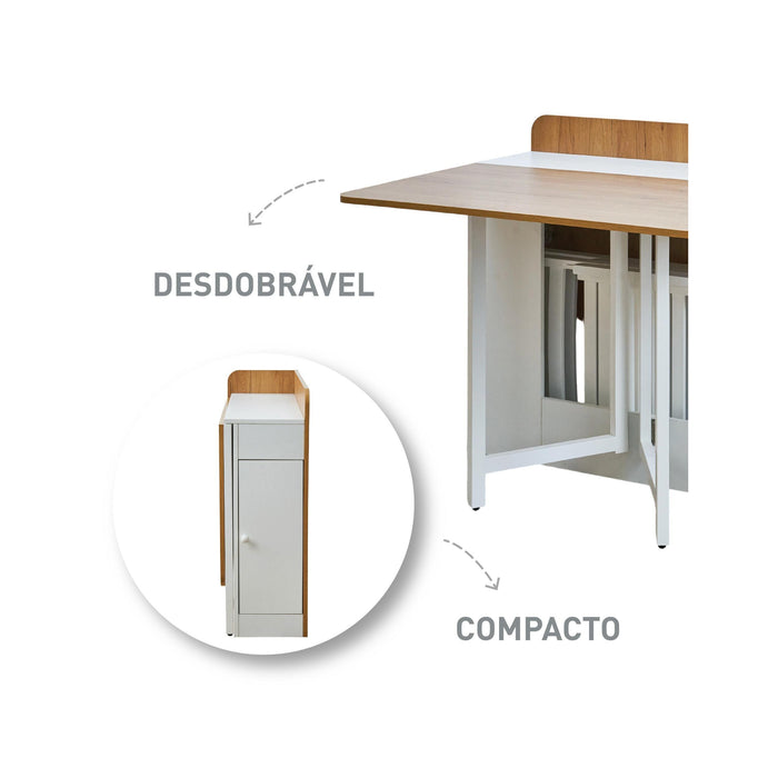 Mesa Convertível com 2 Cadeiras-Kasa-Home Story