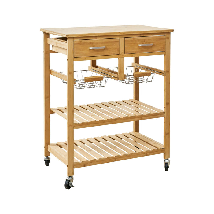 Carrinho de Apoio Cozinha Bambu-Kasa-Home Story