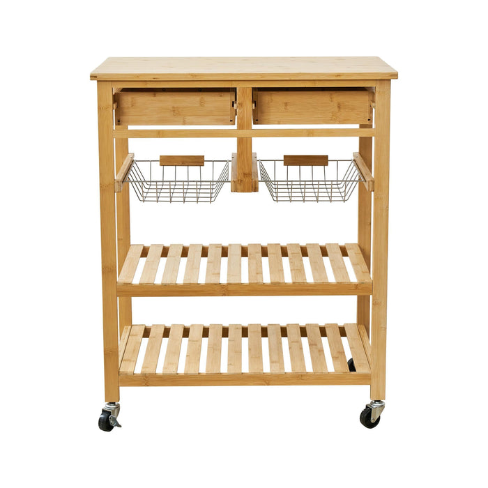 Carrinho de Apoio Cozinha Bambu-Kasa-Home Story