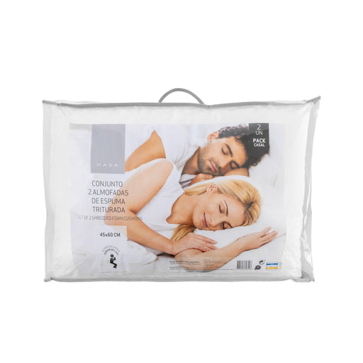 Conjunto 2 almofadas Espuma Triturada 45x60cm-Kasa-Home Story