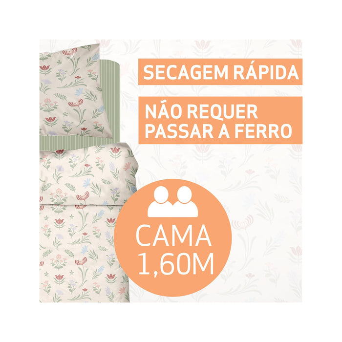 Conjunto Lençóis Microfibra Plantópia-Kasa-Home Story