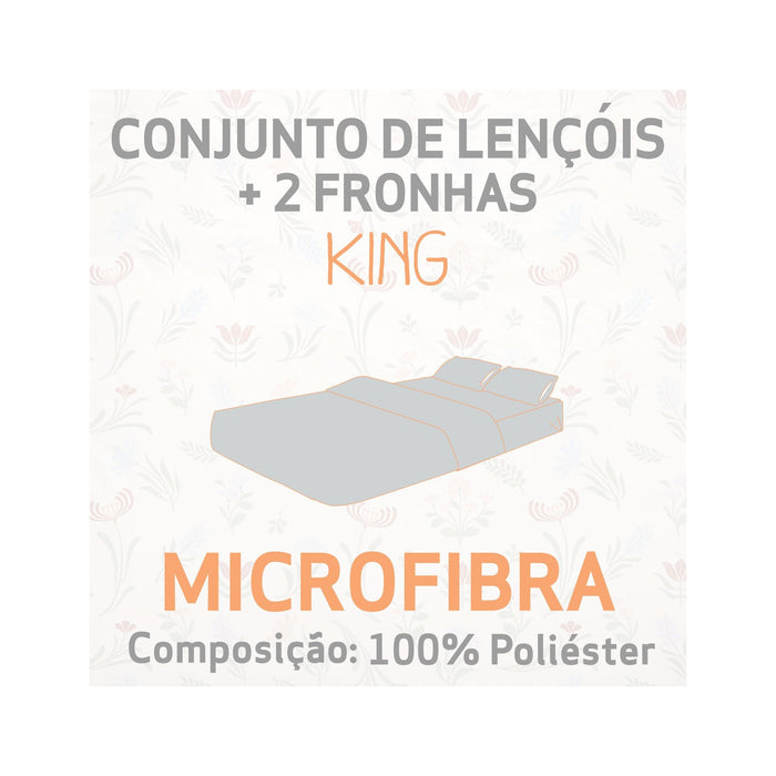 Conjunto Lençóis Microfibra Plantópia-Kasa-Home Story