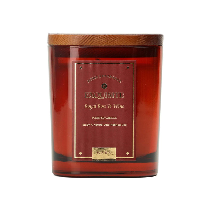 Vela Copo Tampa Madeira Bordeaux-Kasa-Home Story