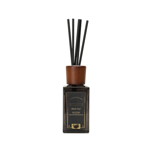Difusor com Tampa Madeira Preto 100ml-Kasa-Home Story
