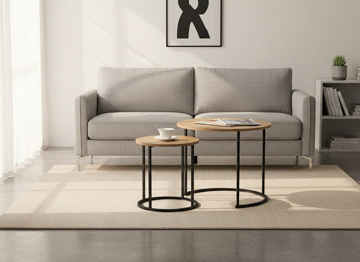 Conjunto 2 Mesas de Apoio Minimal-Kasa-Home Story