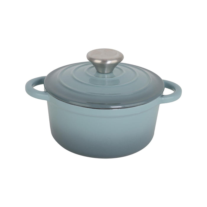 Mini Caçarola Ferro Fundido 16cm Azul-Kasa-Home Story