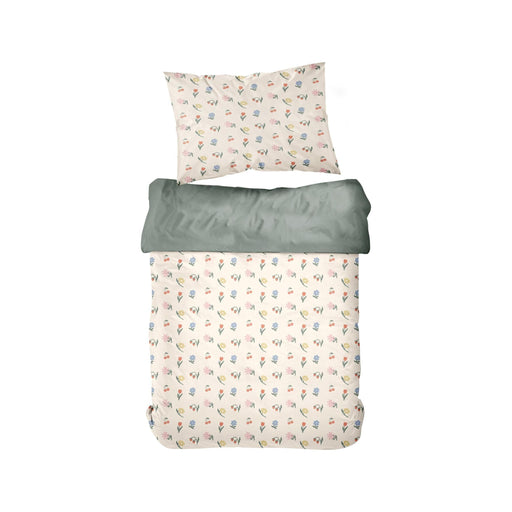 Conjunto Capa Edredão Algodão Flores-Kasa-Home Story