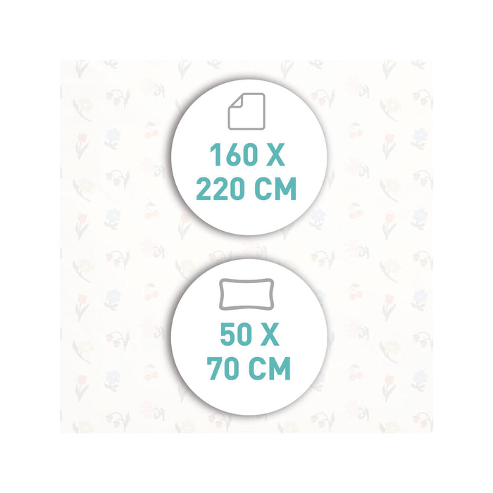 Conjunto Capa Edredão Algodão Flores-Kasa-Home Story