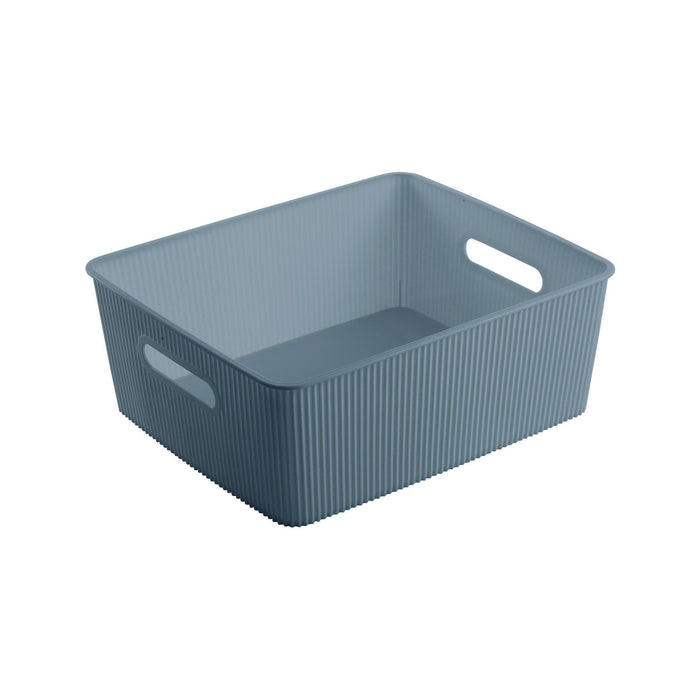 Caixa Arrumação com Tampa Azul-Kasa-Home Story