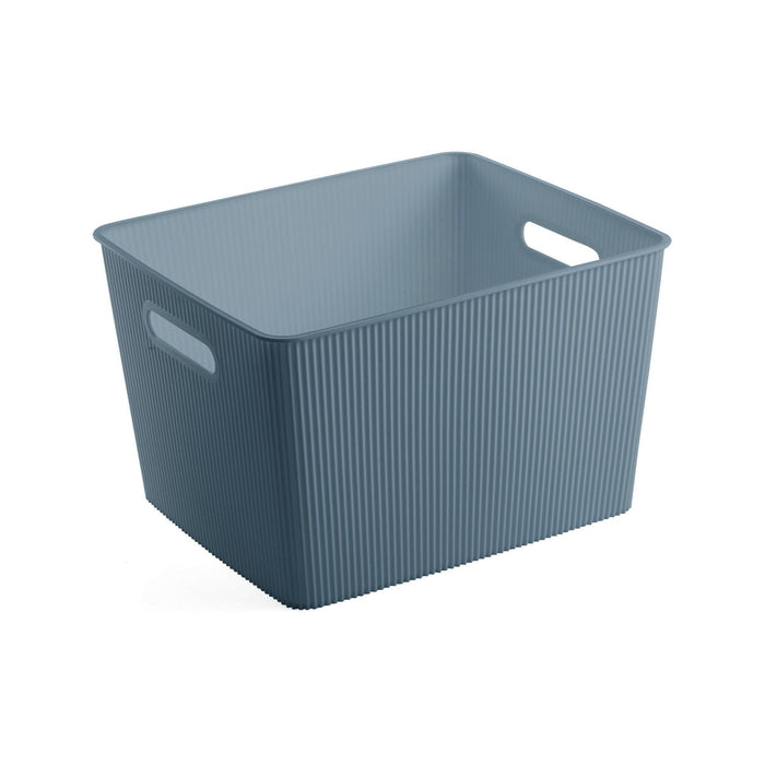 Caixa Arrumação com Tampa Azul-Kasa-Home Story