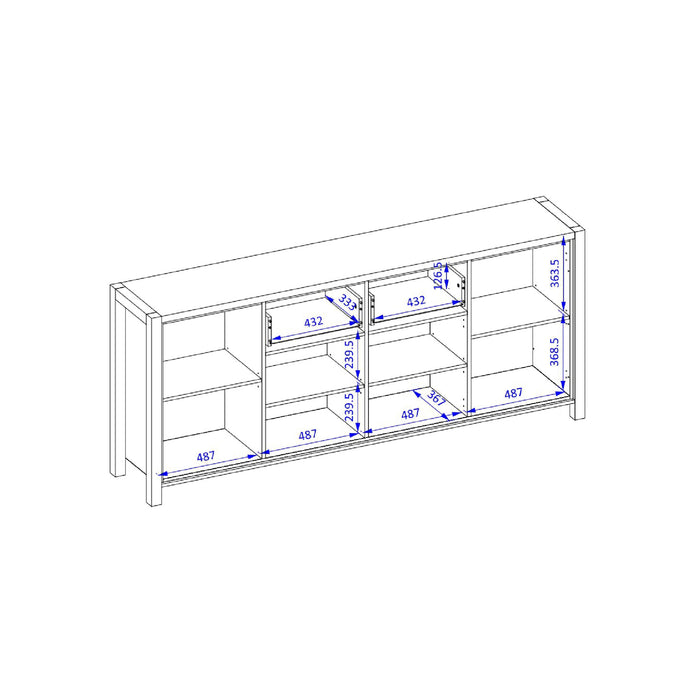 Aparador Clave 213cm-Exclusivo-Home Story