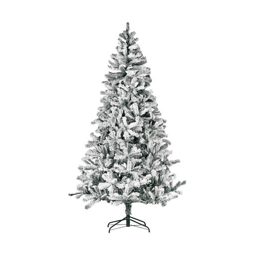 Árvore Natal com Neve Nº32 240cm Verde e Branca Kasa