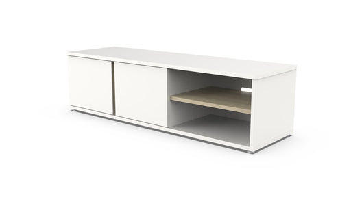 Base TV 150 Trovador Branco Carvalho Exclusivo Home Story