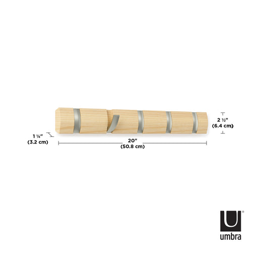 Bengaleiro de parede Flip Natural Umbra Home Story