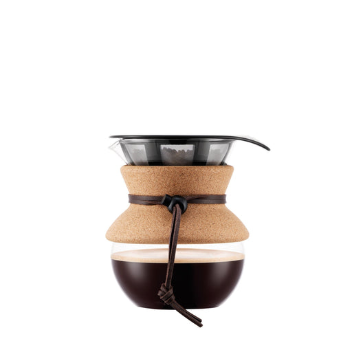 Cafeteira Vidro com Filtro e Manga Cortiça 500ml Pour Over Bodum