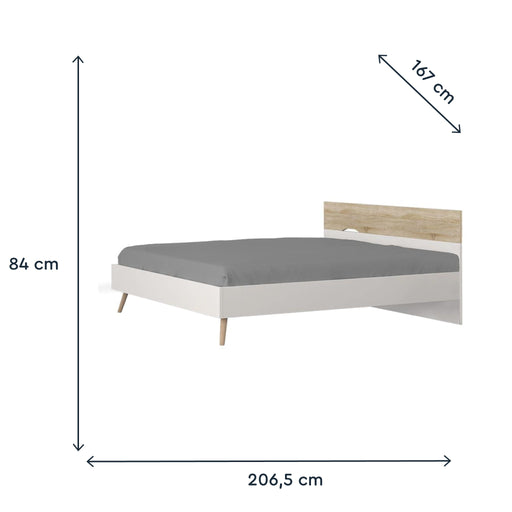 Cama Casal Simples com Estrado para Colchão 200x160 Rima-Exclusivo-Home Story