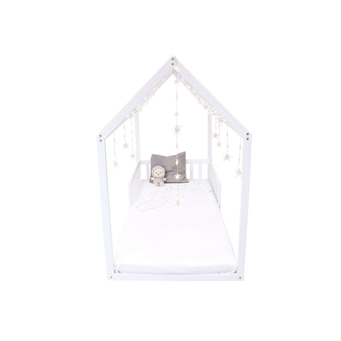 Cama Tenda Madeira Branca Montessori-Happy Bear-Home Story