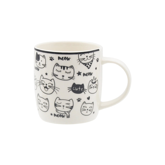 Caneca 350ml Caras Gatos-Kasa-Home Story