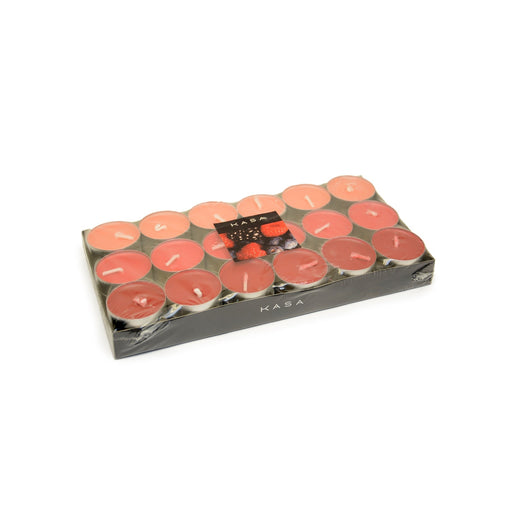 Conjunto 36 Velas Pequenas Frutos Vermelhos Kasa Home Story