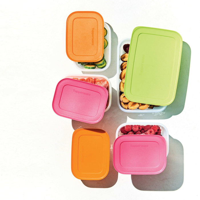 Conjunto 5 Caixas Herméticas Congelação Freezer Mates Tupperware Home Story