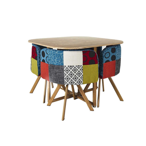 Conjunto De 4 Cadeiras E Mesa Patchwork-Exclusivo-Home Story