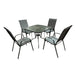 Conjunto Jardim Mesa E 4 Cadeiras Metal-Kasa-Home Story