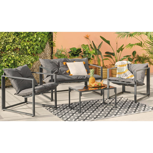 Conjunto Jardim Mesa E Sofás Kasa Home Story