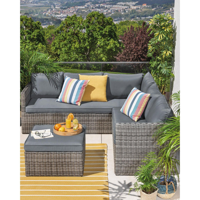 Conjunto Jardim Sofá Mesa Dallas Kasa Home Story