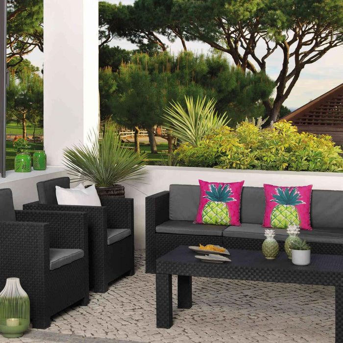 Conjunto Jardim Sofás E Mesa Tropea Kasa