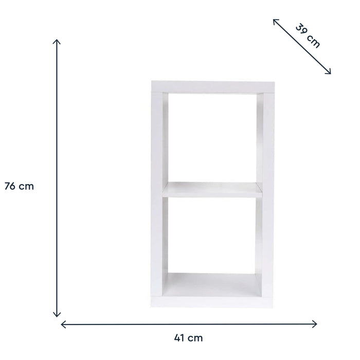 Estante Branca Cubos 1x2-Kasa-Home Story