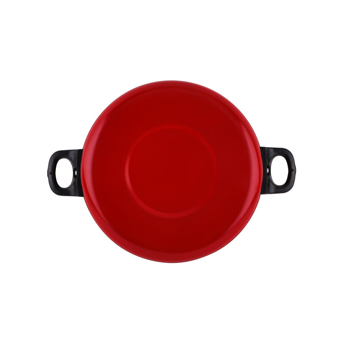 Fritadeira com Cesto Aço Carbono 26cm Vermelha Essencial-Kasa-Home Story