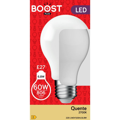 Lâmpada Led Standart 60W 2700K E27 Boost Home Story