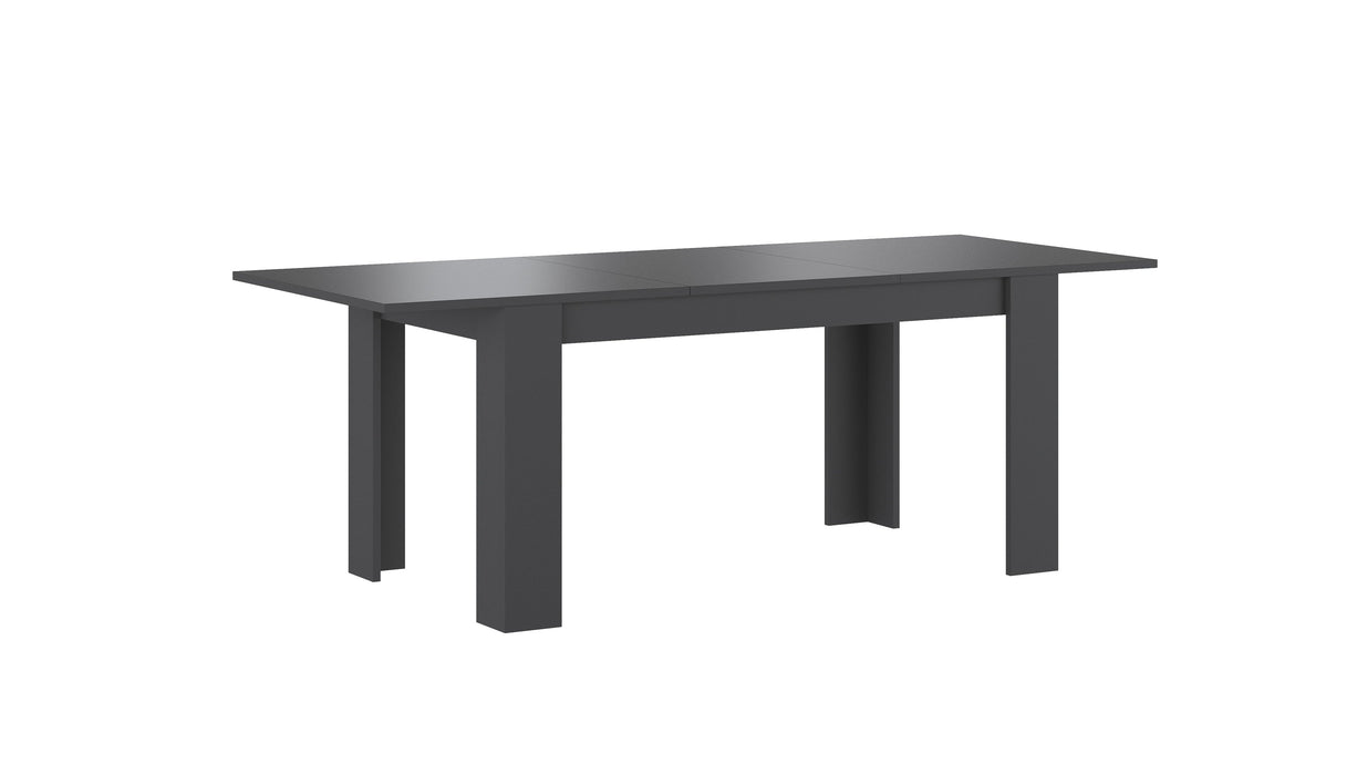 Mesa De Jantar Extensível Grafite Ulrich-Exclusivo-Home Story