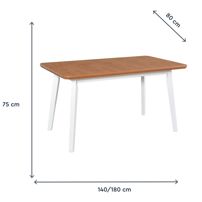 Mesa Jantar Extensível Mondego 140/180x80-Exclusivo-Home Story