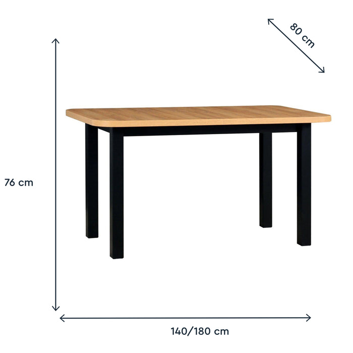 Mesa Jantar Extensível Sado 140/180x80-Exclusivo-Home Story