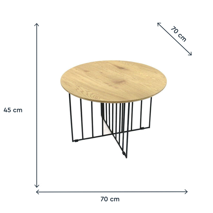 Mesa Madeira Redonda 70 Cm-Exclusivo-Home Story