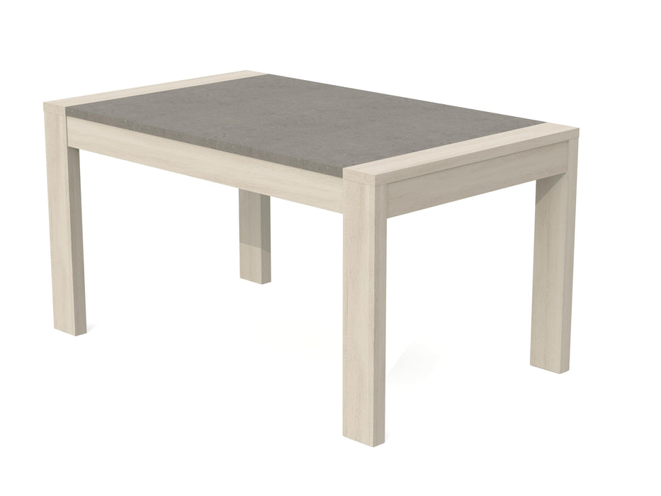 Mesa Sala Tampo Madeira Extensível com 1 Topo 1500/2300x900 Melodia Oak Gris Exclusivo