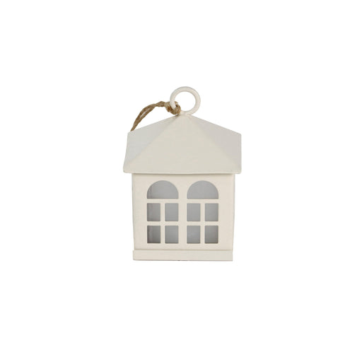 Ornamento Metal Com Luz 5,8Cm Casa Branco-Kasa-Home Story