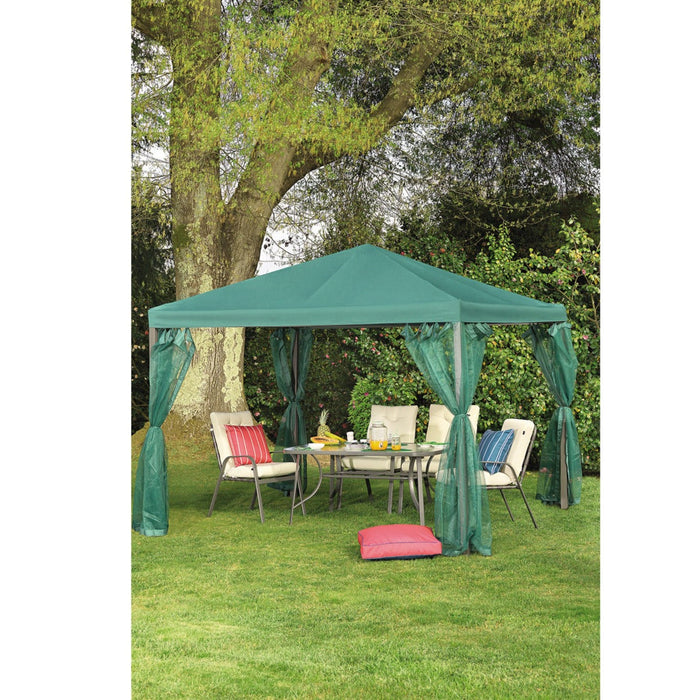 Pérgola Cortinas Verde 3x3m-Kasa-Home Story