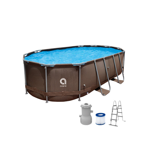 Piscina Oval 427X275X100 C/Bomba Rat-Exclusivo-Home Story