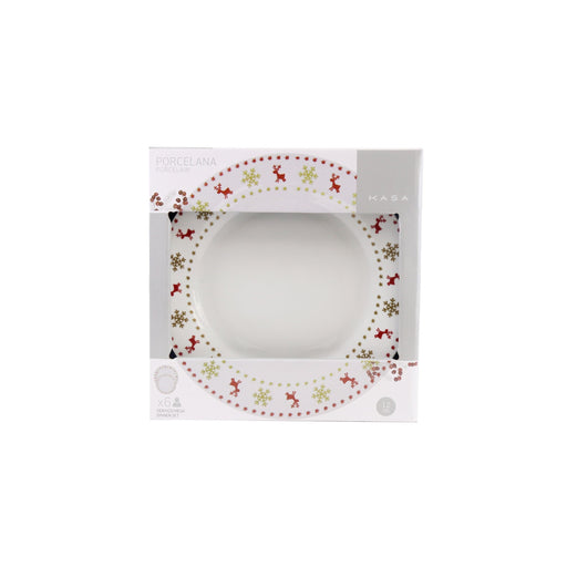 Serviço 12 Peças Rena Mica Dourado-Kasa-Home Story