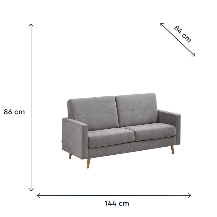 Sofá Vidal Cinza 144cm-Kasa-Home Story