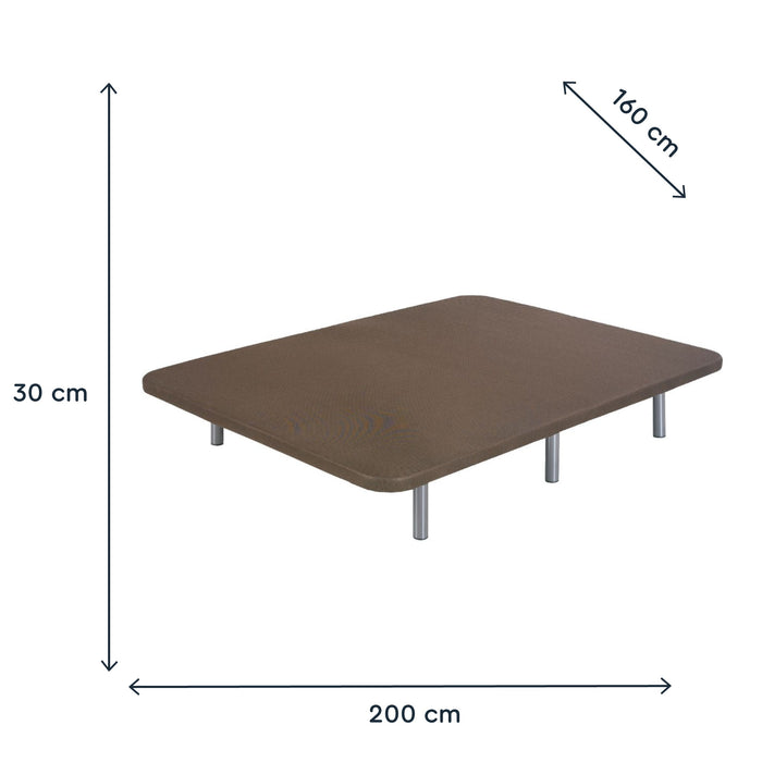 Sommier Fixo Tapi Microfibra Castanho-Exclusivo-Home Story