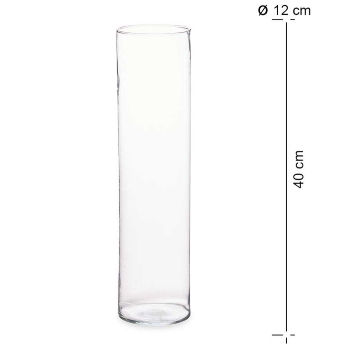 Vaso Vidro Cilindrico 12cm-Exclusivo-Home Story