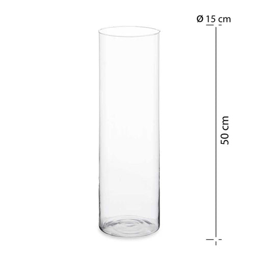 Vaso Vidro Cilindrico 15Cm-Exclusivo-Home Story