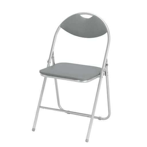 Cadeira Dobrável Metal Cinza Kasa